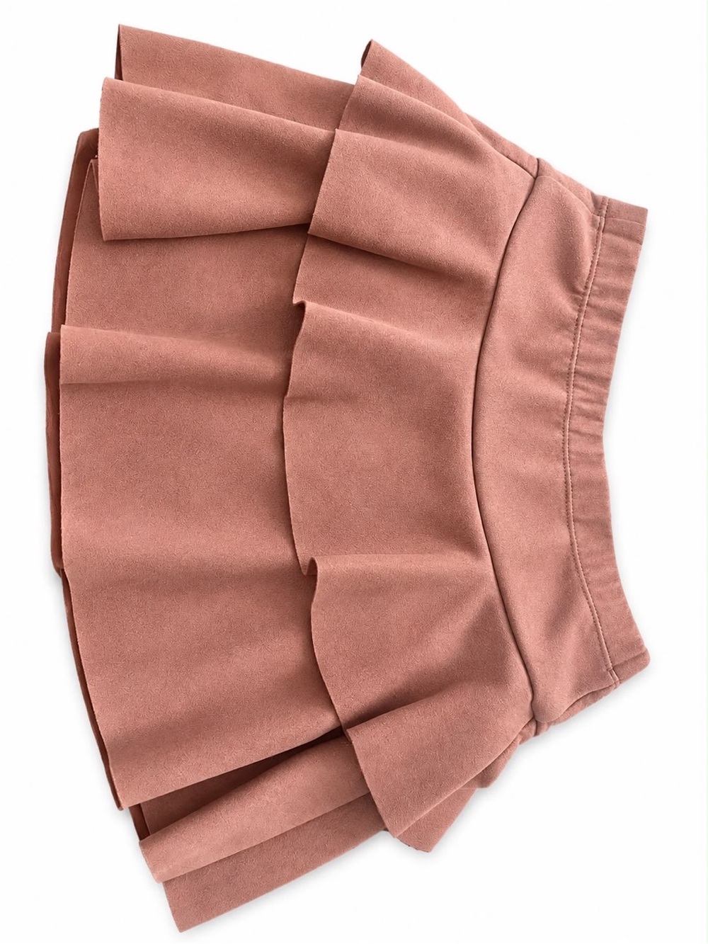 H&M Dusty Rose Pleated Tiered Skirt